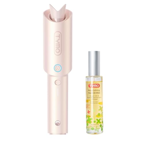 Cordless Automatic Curling Iron & Argan Hair Oil Spray
