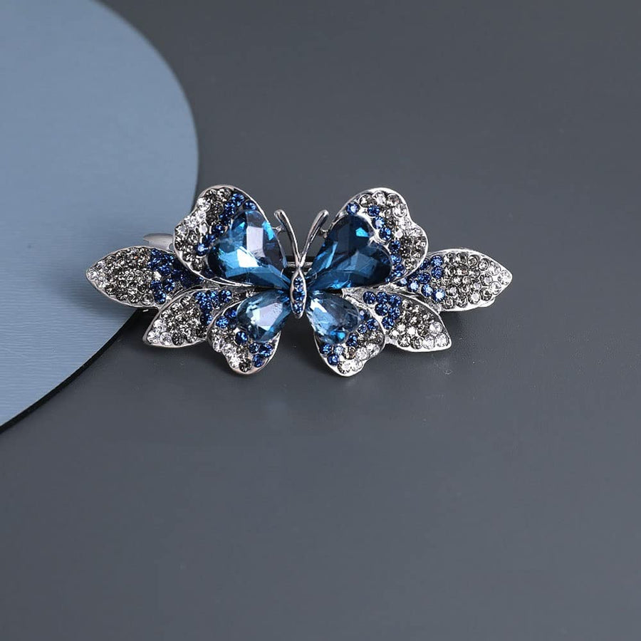Butterfly Metal Hair Clips Set