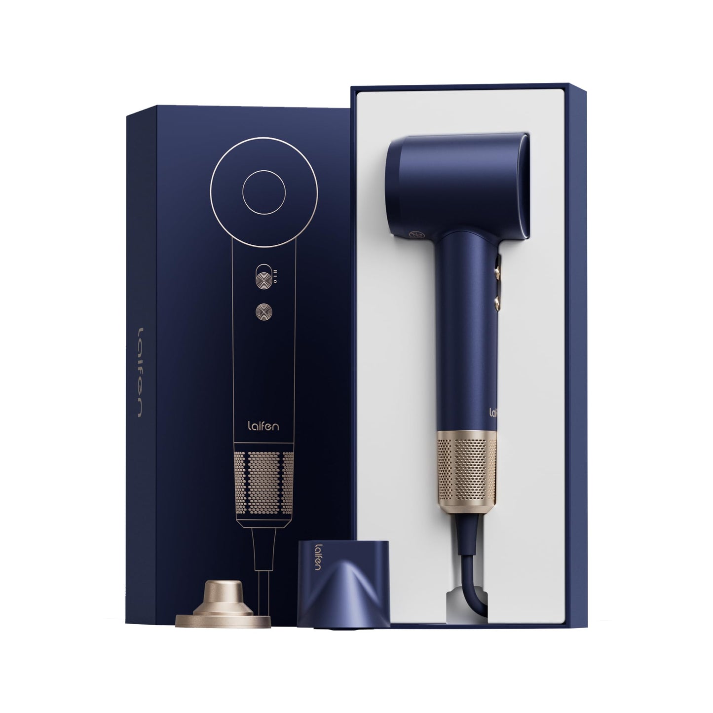 High-Speed Ionic Hair Dryer with Magnetic Nozzle