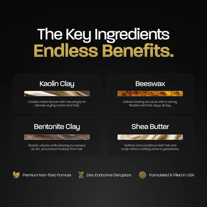 Premium Hair Clay with Strong Hold