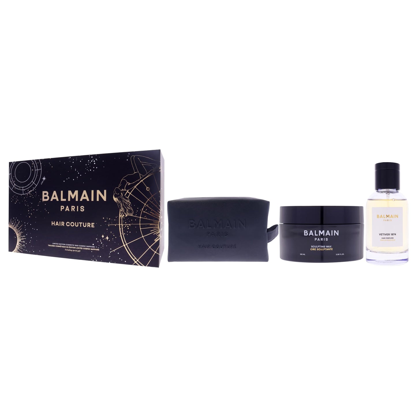 Men's Hair Care & Styling Kit with Pouch