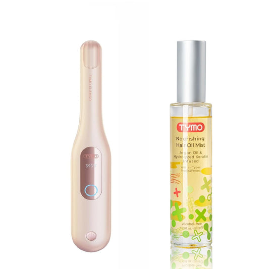 Cordless Mini Flat Iron & Argan Hair Oil Spray Set
