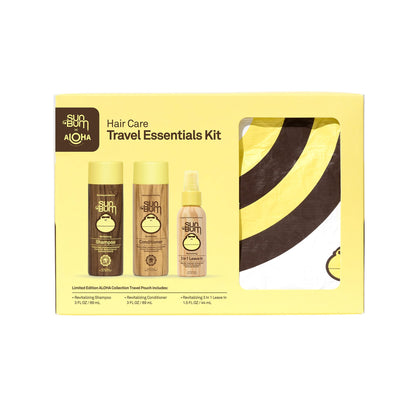 Hair Care Travel Kit with Shampoo, Conditioner & Leave-In Treatment