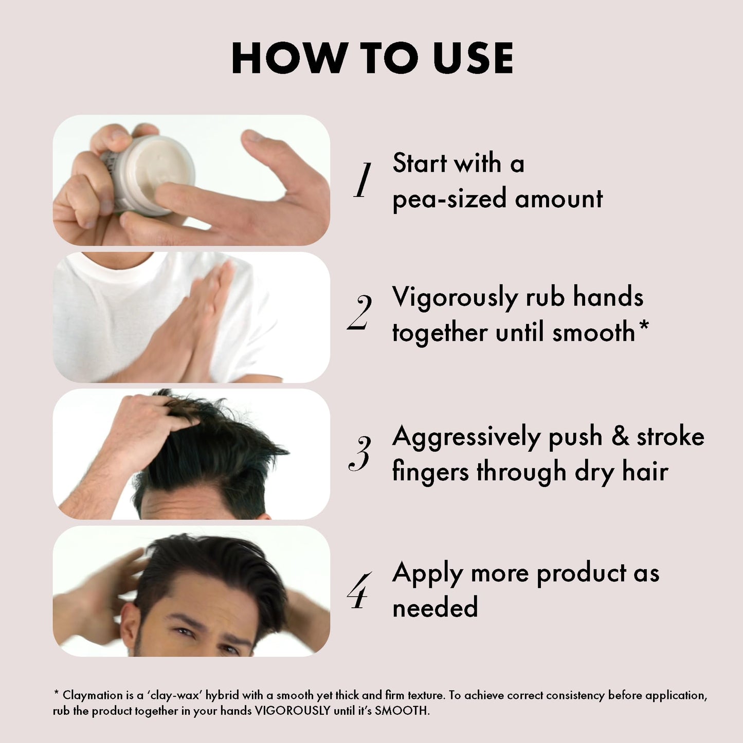 Clay & Wax High-Hold Hair Styling Clay