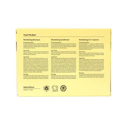 Hair Care Travel Kit with Shampoo, Conditioner & Leave-In Treatment