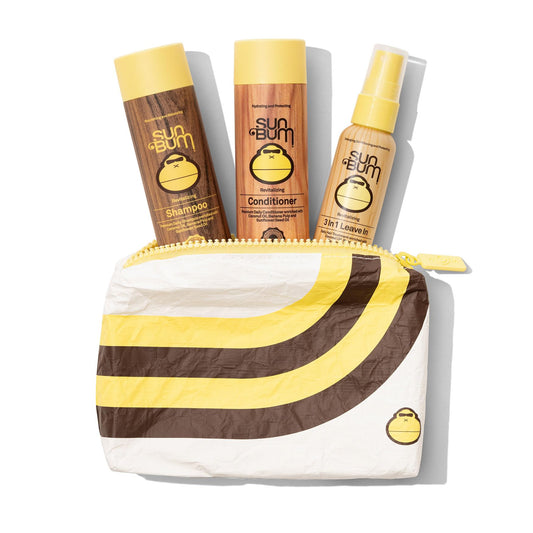 Hair Care Travel Kit with Shampoo, Conditioner & Leave-In Treatment